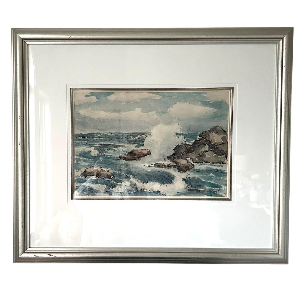 William Fisher 1891-1985 American Impressionist Listed Artist Kennebunkport ME